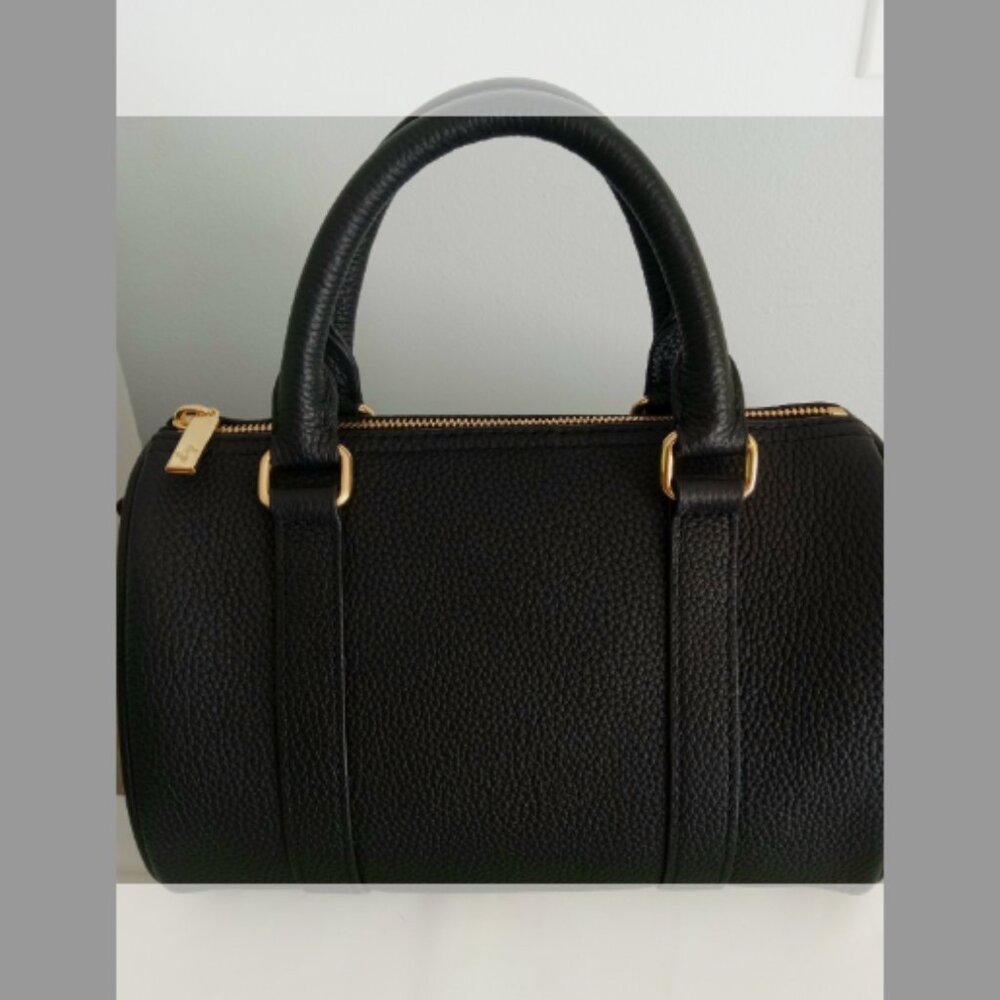 DUYP Melodie Cecile Black Grained leather - Mini Boston bag - Picture 9 of 13
